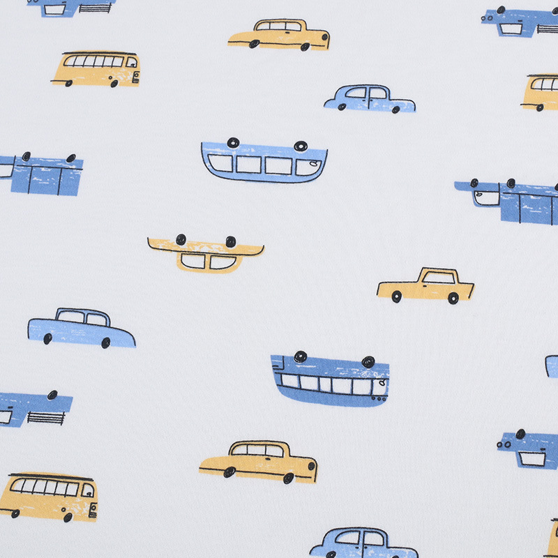 Picture of Baby Fabric 40S Cotton Printed Cotton Wool Knitted Double-sided Fabric Fabric Home Clothes Baby Clothes Fabric