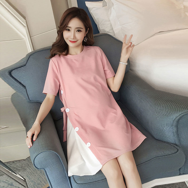 Maternity Summer dress 2025 New Summer Internet Popular Fashion Going Out Long Skirt Summer Top Trendy