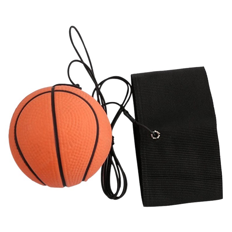 Wrist elastic ball with rope rubber throw ball children's hand throw back ball exercise reaction power for the elderly relief artifact
