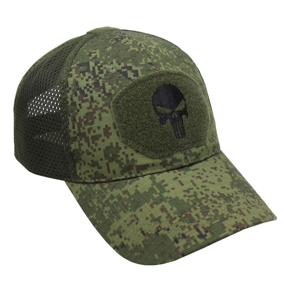 Picture of Summer Camouflage Baseball Cap Military Fan Outdoor Special Forces Tactical Hat Skull Fishing Sunshade Velcro Cap Men