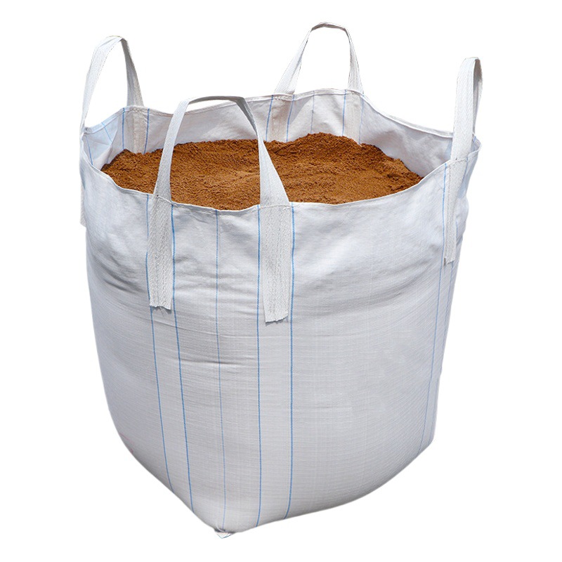 New material white ton bag woven bag ton bag container bag 1 ton thick sludge four hanging space bag soft tray