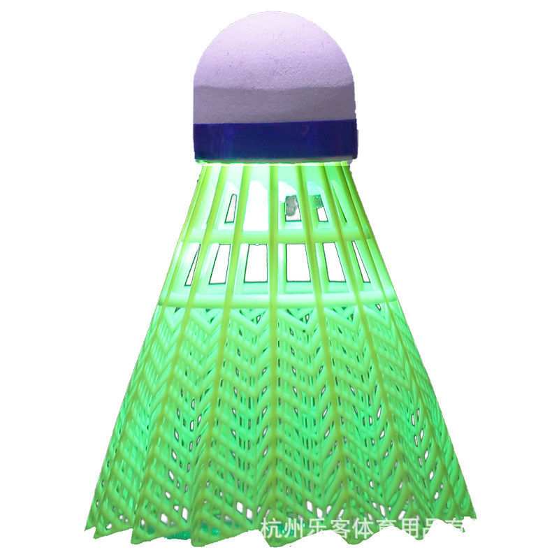 Picture of Leke Luminous Badminton Manufacturer Are Now Available in Bulk with Light-Emitting Led Nighttime Fluorescent and Durable Plastic Nylon Balls