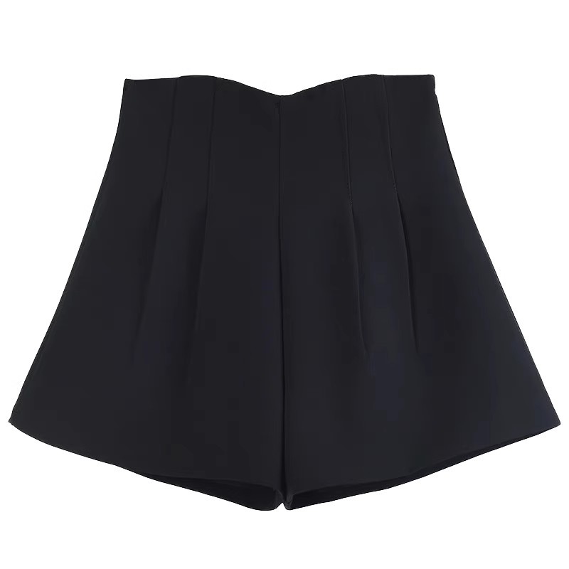 Picture of Suit Shorts Women's Summer Thin 2024 Internet Popular High Waist Slimming Pear-shaped Figure A- shaped Wide Leg Short Pants
