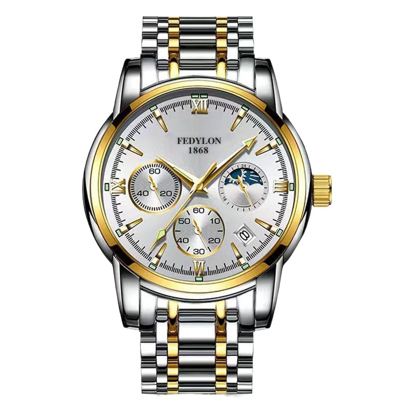Vertilan 2024 New Watch Men's Non-Mechanical Watch Fully Automatic Waterproof Luminous Trendy Student Quartz Men's Watch