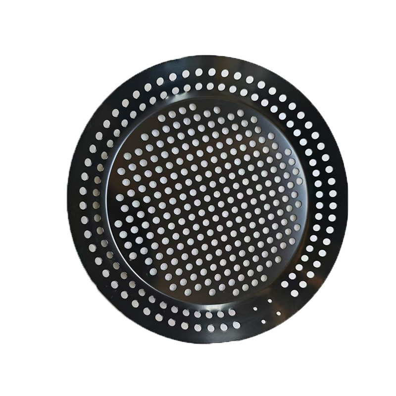 Picture of Source manufacturers round hollow wooden handle barbecue plate outdoor vegetable plate barbecue plate outdoor BBQ plate portable