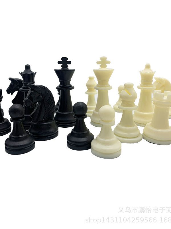 Picture of Portable Backpack Chess Imitation Leather Chess King Height 65mm Plate 43cm Outdoor Portable Set