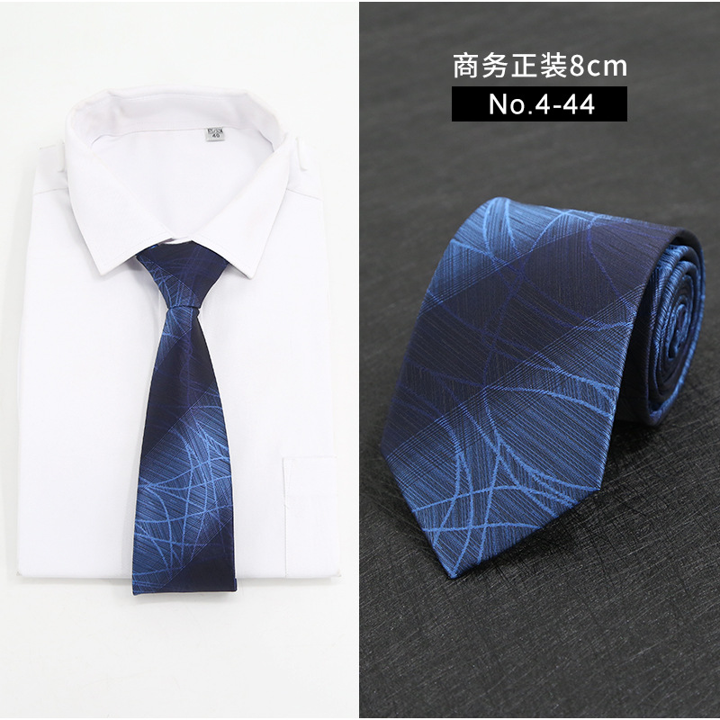 Picture of New Style Tie Men's Formal Business Casual Simple Style Solid Color Striped Arrow-Shaped Tie Manufacturer Ready Stock Wholesale