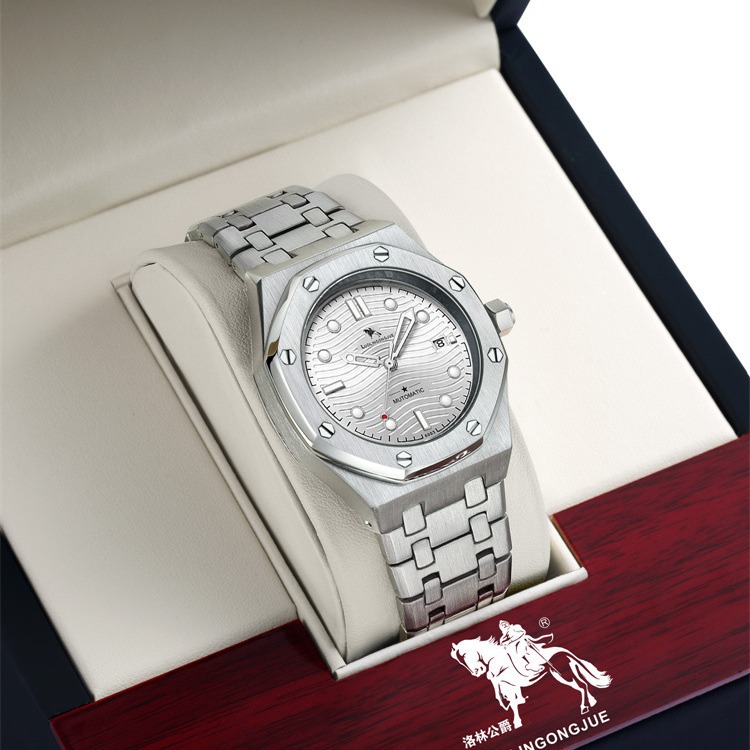 Wholesale Royal Oak automatic mechanical watch men's fashion elegant hollow waterproof mechanical men's watch one-piece delivery