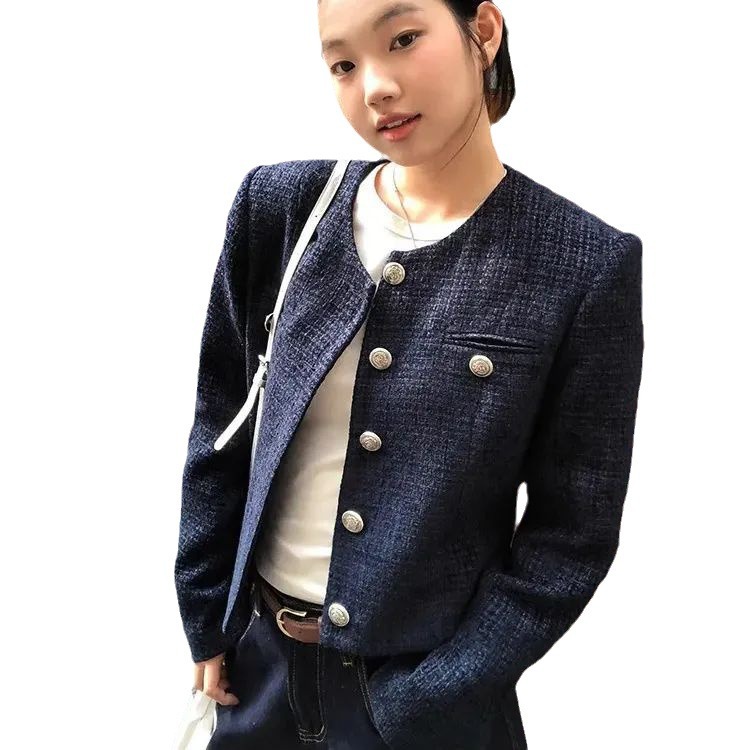 Picture of Chanel Style Coat Short 2024 Long Sleeve Retro Autumn and Winter Elegant High-grade Round Neck New French Top