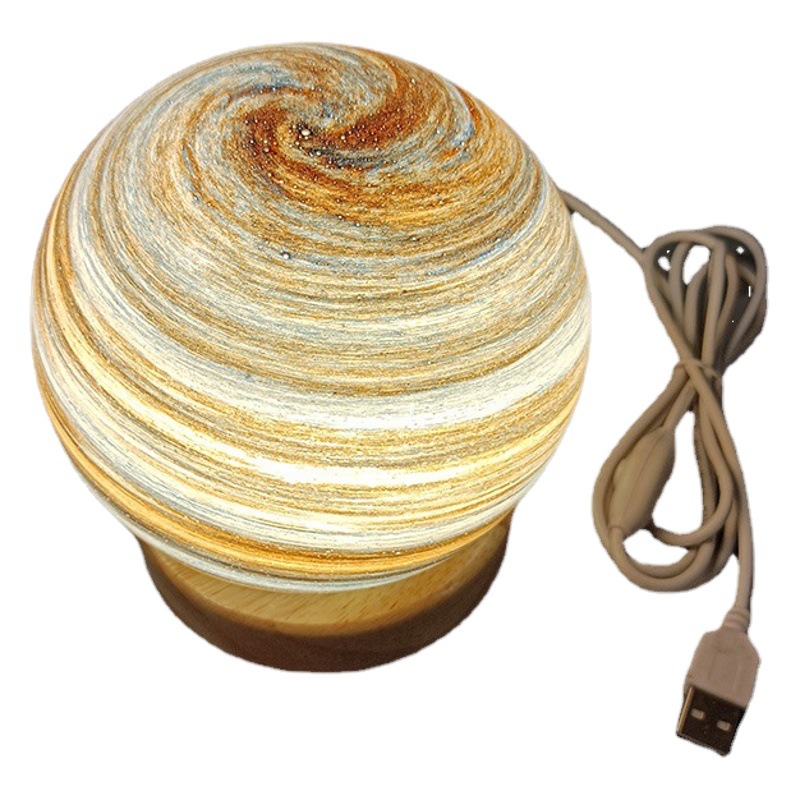 Cross-Border Wandering Planet Lamp Starry Sky Lamp Log Night Light Sunset Lamp Table Lamp Atmosphere Lamp Bedside Lamp Birthday Gift
