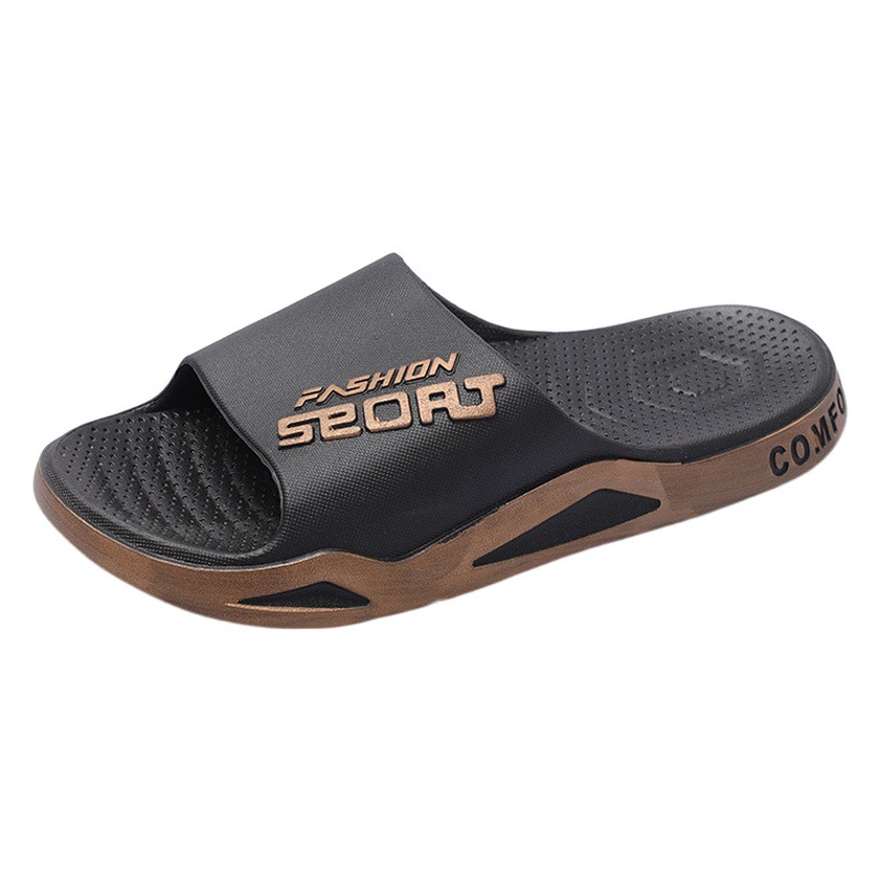 Slippers Men's Summer Fashionable Outward Wear Men's Slippers Home Bathroom Bath Anti-Slip Sliding Household Couple's Sandals and Slippers for Women