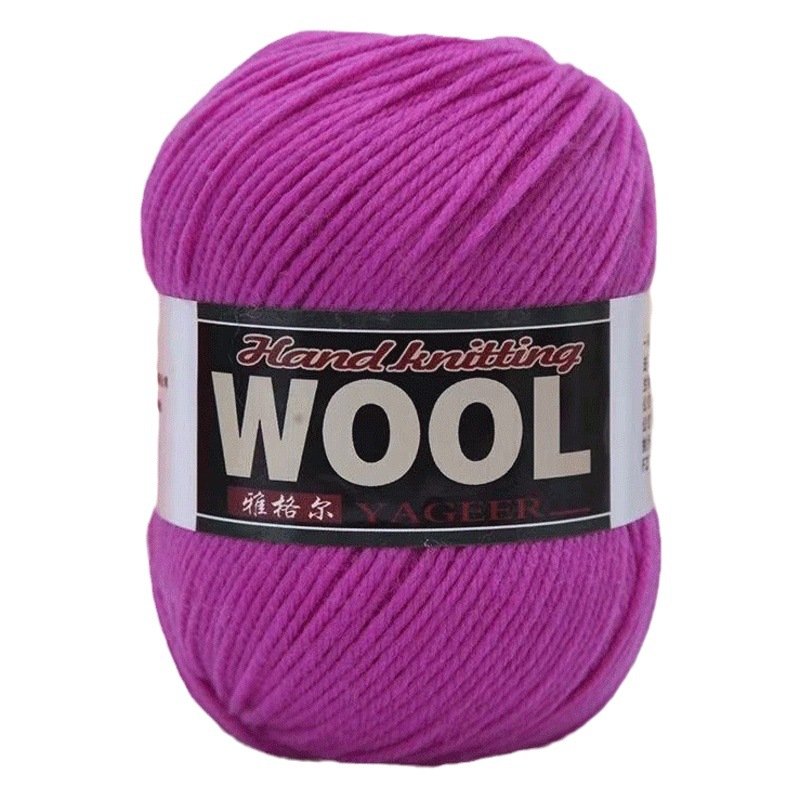 290 wool thread hand-woven DIY crafts thread woven coat scarf monochrome four-strand wool thread ball