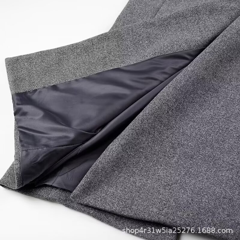 Picture of European and American Cross-Border Wholesale 2024 Autumn and Winter New Women's Fashion Button Long Woolen Coat