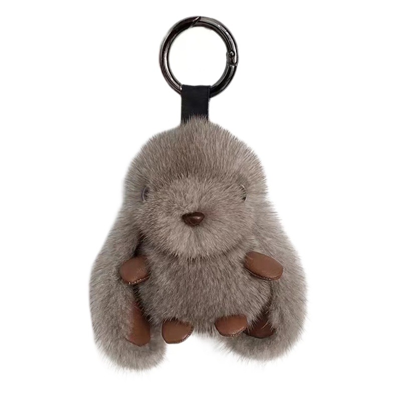 Picture of Wholesale Imitation Mink Plush Internet Celebrity Rabbit Keychain Pendant Doll Cartoon Doll Crossbody Bag Jewelry Cute and Fun