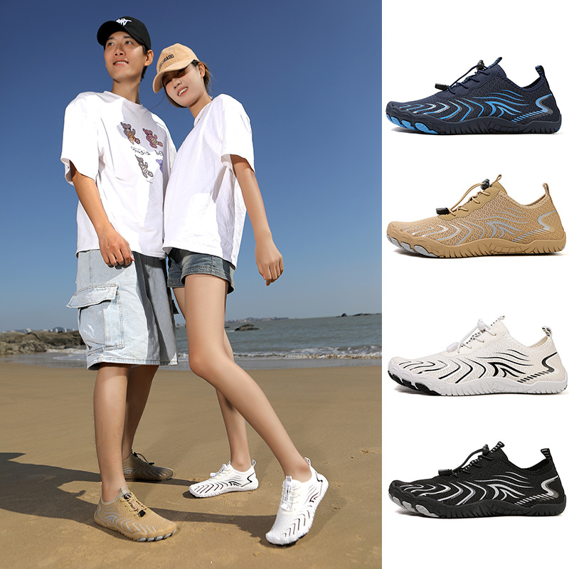 Cross-border New Tracing Shoes Couple Quick-drying Breathable Beach Shoes Outdoor Sports Swimming Shoes Hiking Five-finger Shoes