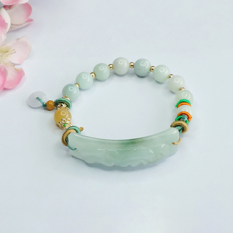 Jianyu natural jade bracelet brave hand brand Ping An buckle bracelet jade factory wholesale FC3062502