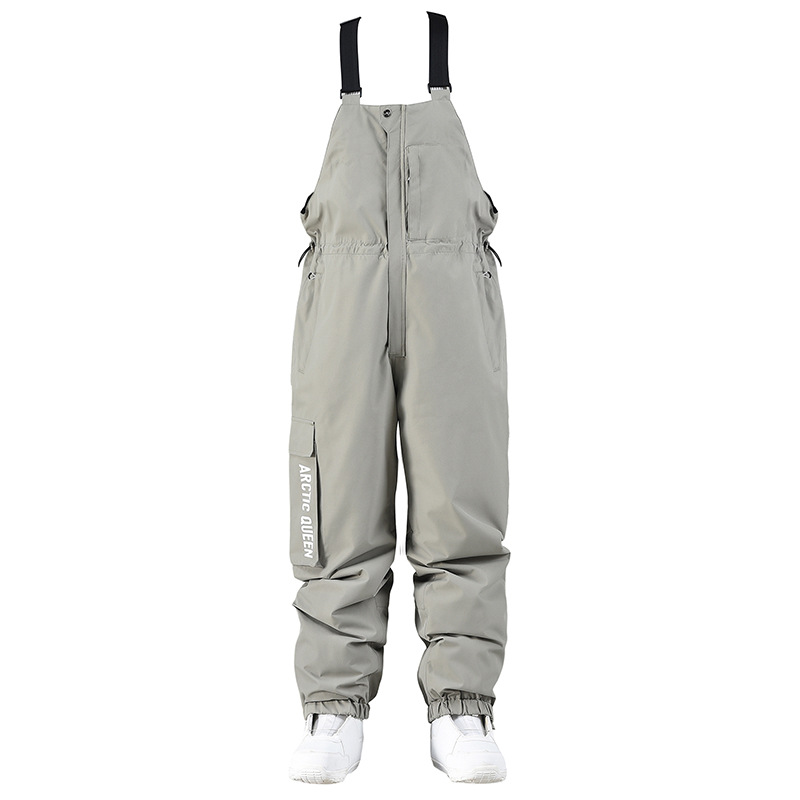Picture of Ski suspenders for men and women OVER SIZE winter outdoor windproof snowboard pants one-body snow pants warm