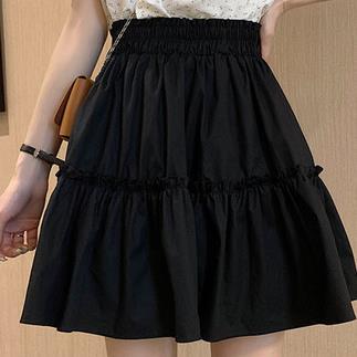 2022 Spring and Autumn Skirt Women's Small High Waist A- Line Skirt Skirt Pleated Skirt Sky Umbrella Skirt Skirt Women