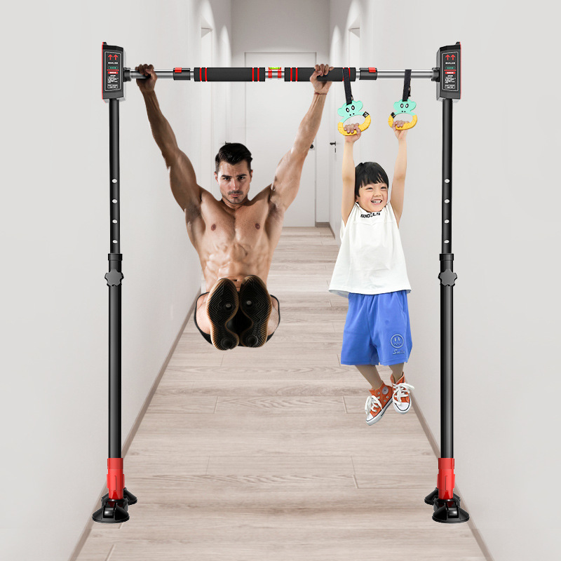 Horizontal Bar home indoor wall pull-up device punch-free door single rod family fitness equipment stretch hanging bar