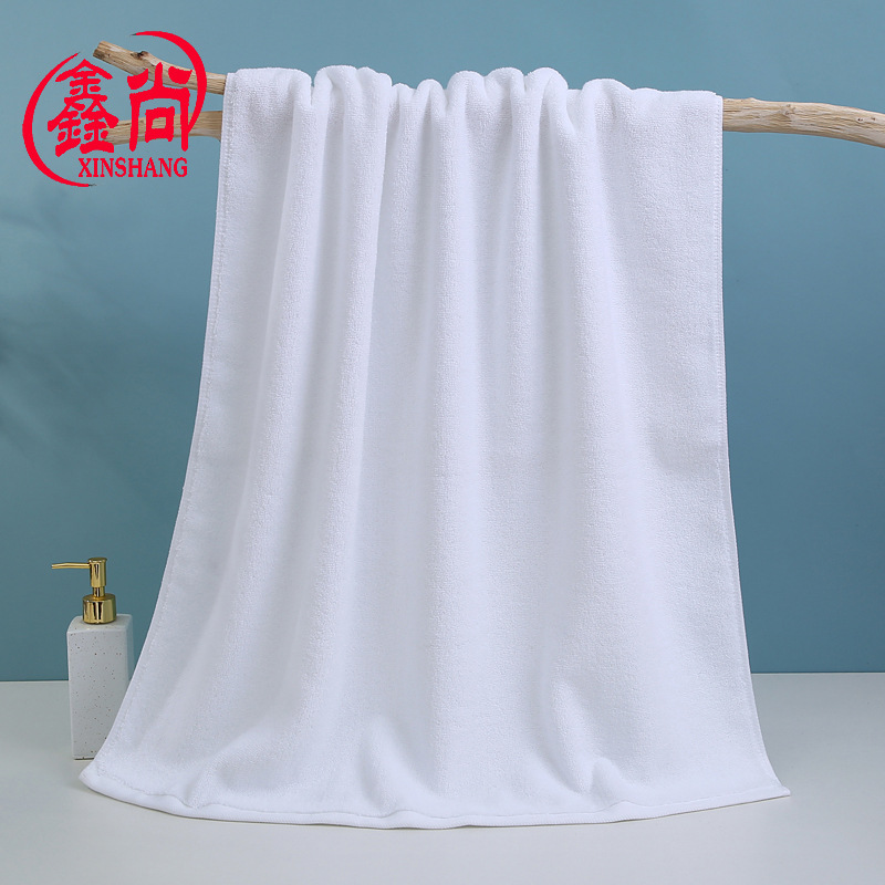 Picture of Towel cotton wholesale 21 hotel bath towel hotel bath white towel embroidered logo foreign trade white towel custom