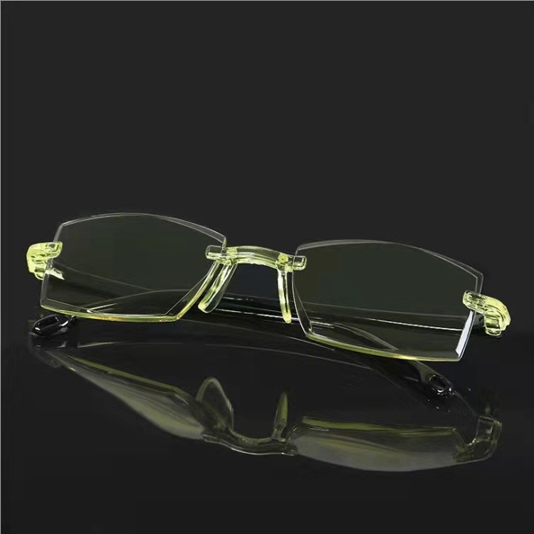 Picture of Smart Zoom Anti-Blue Light Frameless Trim Presbyopia Glasses Stall Selling Street Dual-Light Presbyopia Glasses