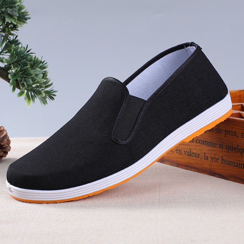 One-piece delivery old Beijing cloth shoes men's tendon bottom cloth shoes non-slip breathable driving comfortable wear-resistant slip-on cloth shoes