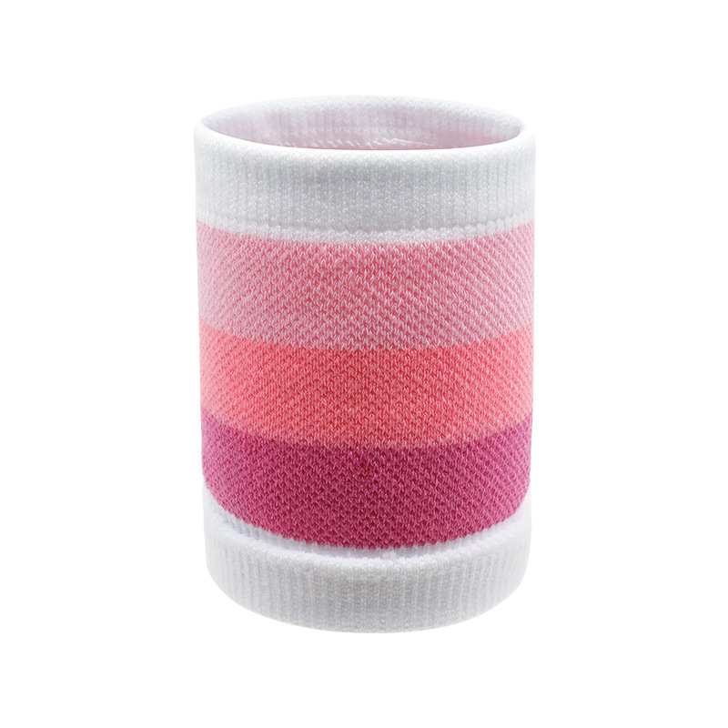 Picture of Sports Cycling Running Fitness Basketball Badminton Wristband Sweat-Absorbent Anti-Sprain Colorful Cotton Towel Wristband