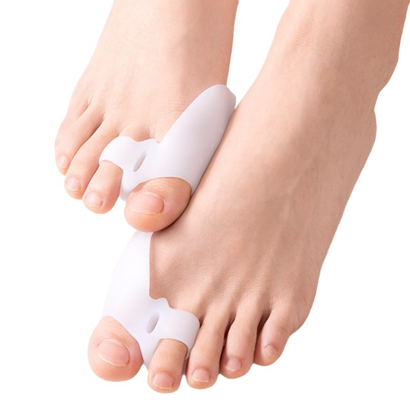 Double Hole Toe Separator Big Foot Bone Separator Double Ring Toe Protector Sebs Care Sleeve Bunion Corrector Thumb