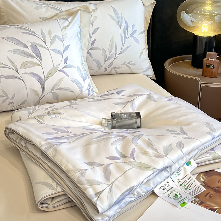 Picture of 2025 New Summer Fresh Summer Quilter Four-piece Light Luxury High-end Tencel Cool Summer Quilter Ice Silk Air Conditioned Quilter