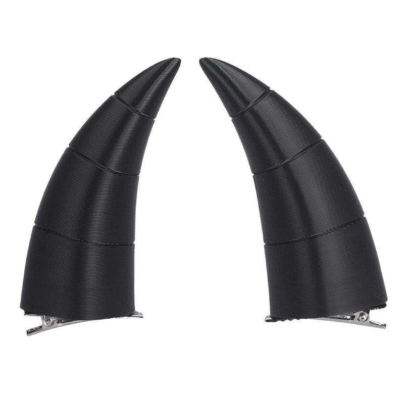 Picture of cosplay Universal Black Devil Horn Horn Halloween Headwear Accessories Props Cos Anime Hairpin 3D Headwear