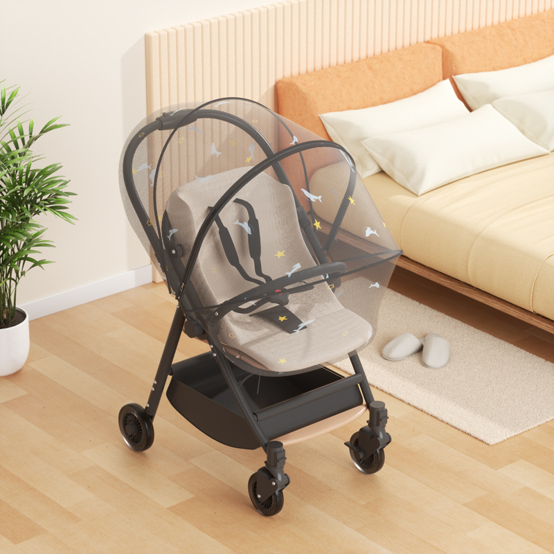Picture of Baby stroller mosquito net full cover universal baby stroller mosquito cover enlarged mesh sunshade children's stroller mosquito net