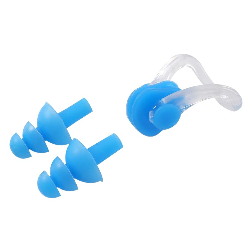 Silicone boxed nose clip earplug suit swimming equipment children adult waterproof earplug nose clip manufacturers wholesale