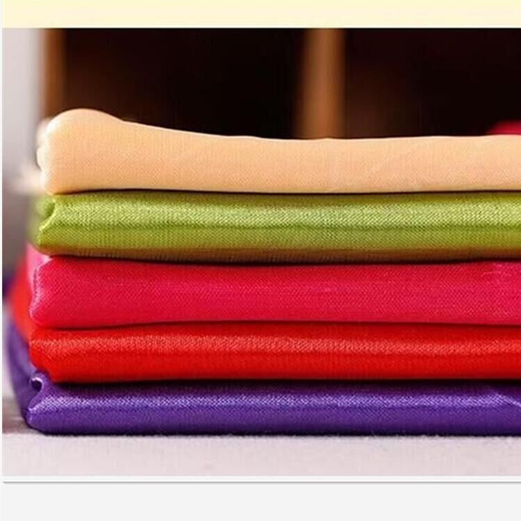 Spot 50D FDY bright knitted warp knitted cloth ice silk clothing lining wedding background underwear nightgown fabric