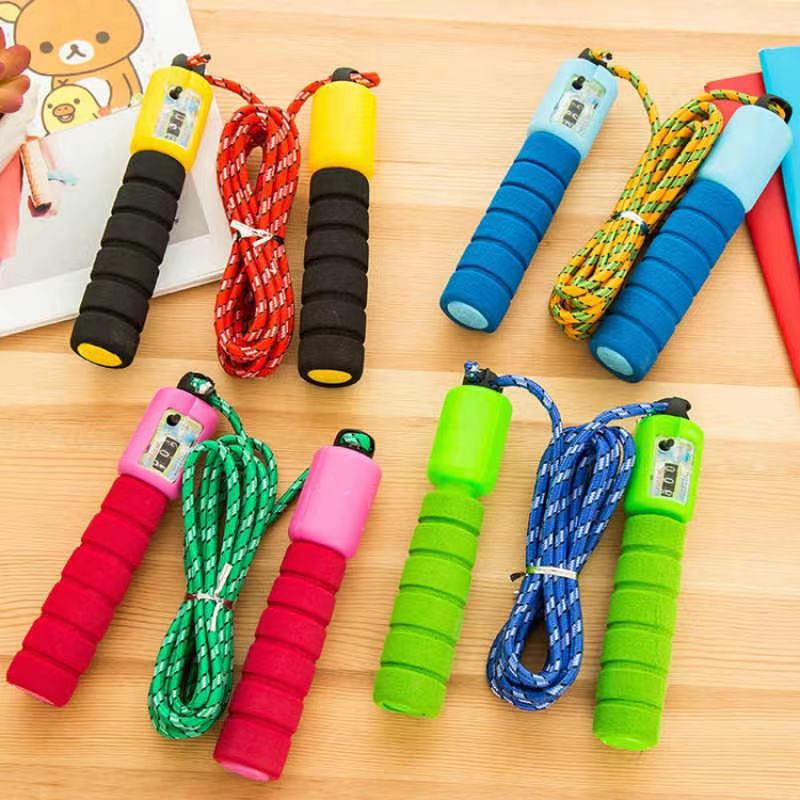 School skipping rope for primary and secondary school students adjustable counting skipping rope fitness beginner skipping rope wholesale pattern rope gift