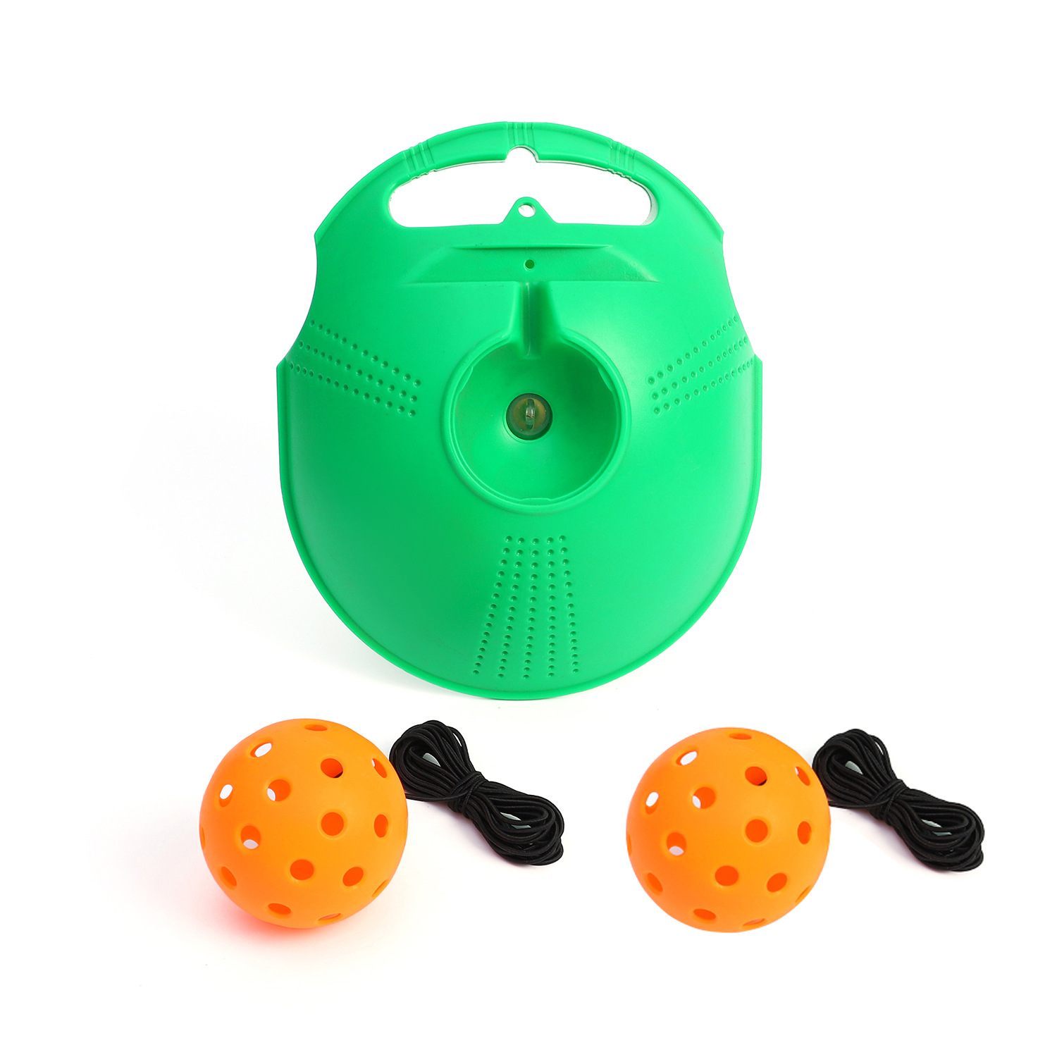 Picture of Pick ball trainer training base 40 holes high elastic plastic hole ball beginners practice Pickleball