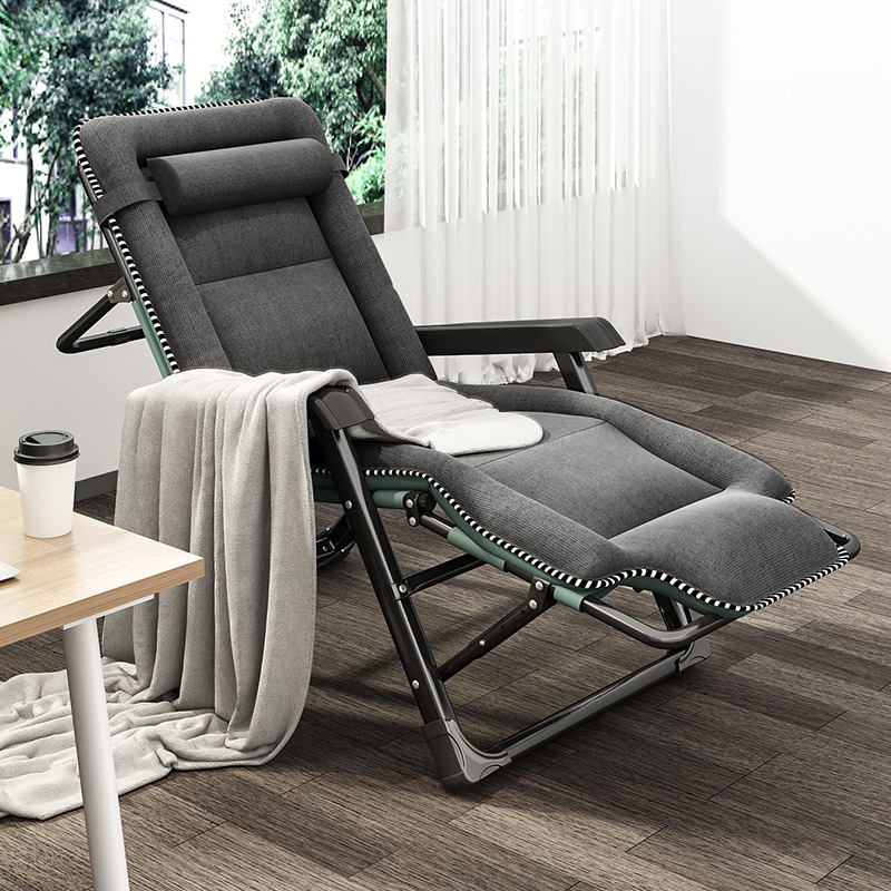 Picture of Recliner Folding Lunch Break Backrest Chair Lazy Person Reclining Nap Bed Dual-Purpose Chair Office Balcony Leisure Sleeping Chair
