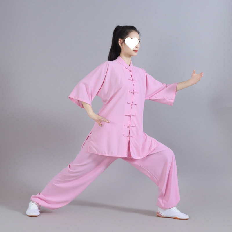 Picture of Breathable sweat absorbing tai chi tai chi pants practice clothes morning exercise eight duan brocade tai chi suit set trade source factory wholesale