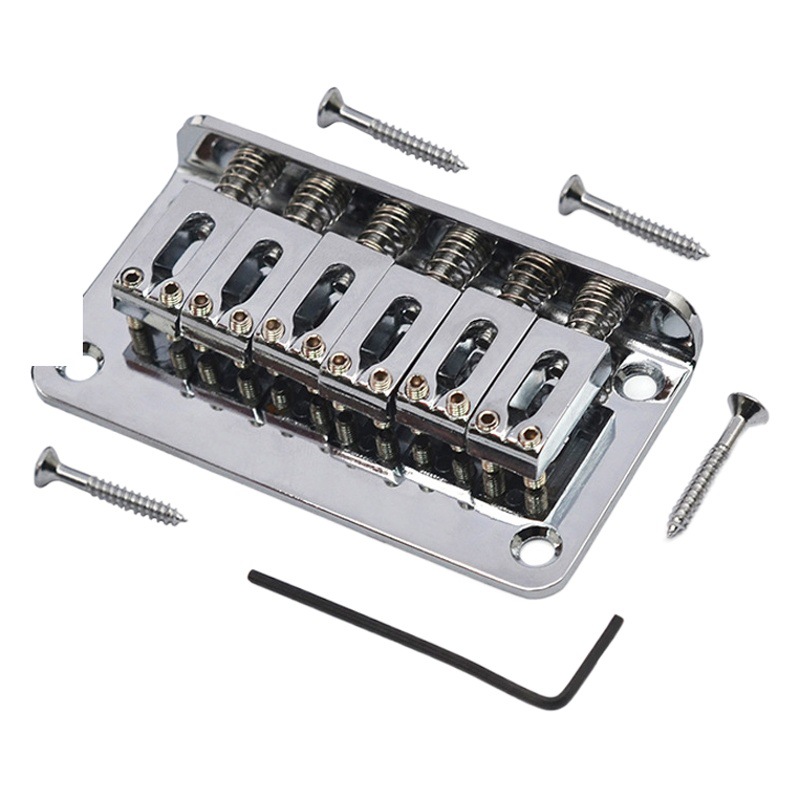 Six-string electric guitar fixed bridge string plate 78 * 42MM bottom/rear string 10. 5mm string spacing flat string code