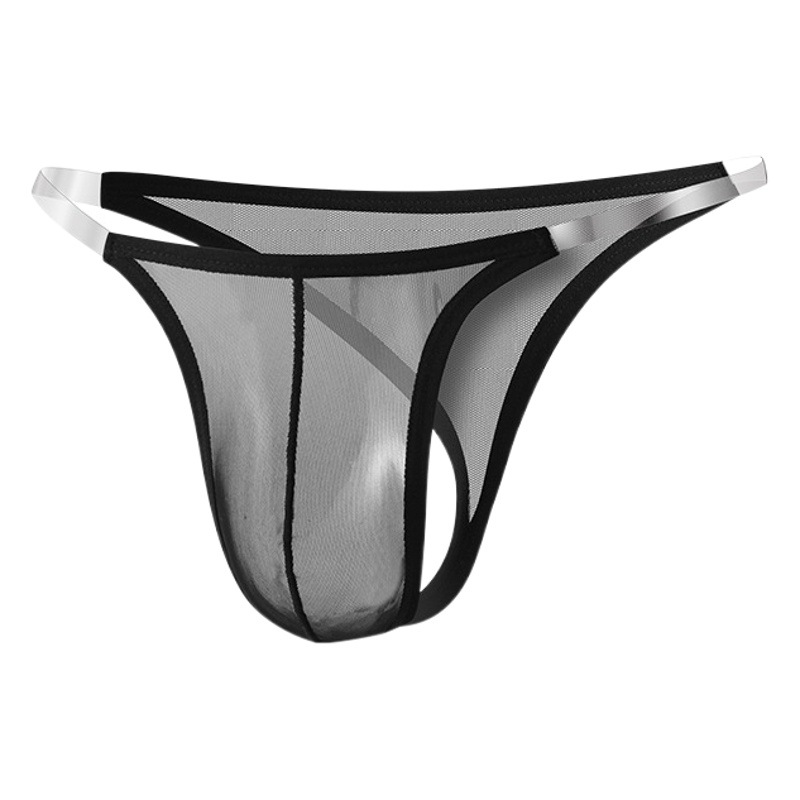 Gtopx Man Transparent Belt Men's Personalized T-Pants Front U Convex Sexy Single Thong Pants Sexy Sexy Thong Underwear