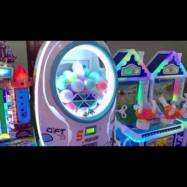 New space capsule machine, large event blind box lottery capsule machine, coin scan QR code self-service vending machine