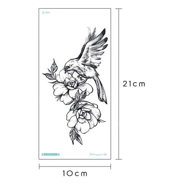 New in stock waterproof sweat-proof flower arm tattoo stickers fashion personality arm ink flower tattoo stickers