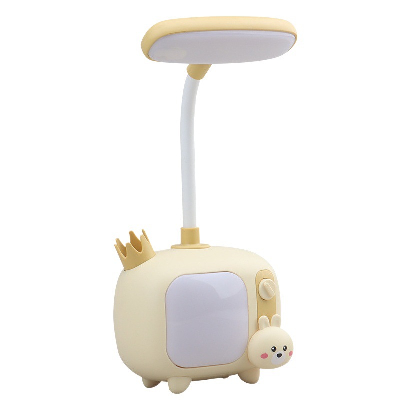 Student's new desk lamp second gear adjustment creative cartoon charging eye protection night light bedroom dormitory folding reading desk lamp