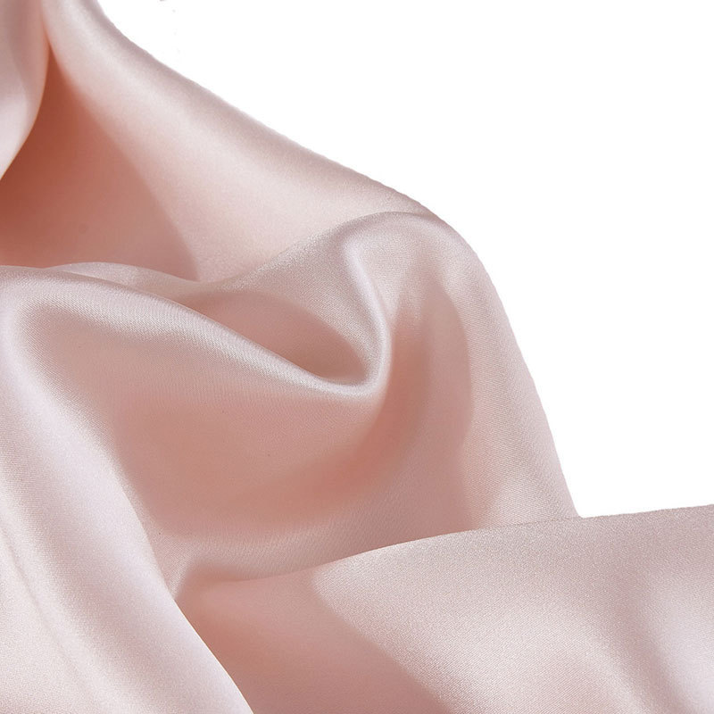 Picture of 100 Mulberry Silk Solid Color 25 m Silk Fabric Plain Crepe Satin 114 Door-width High-grade Clothing Pillowcase Fabric Wholesale
