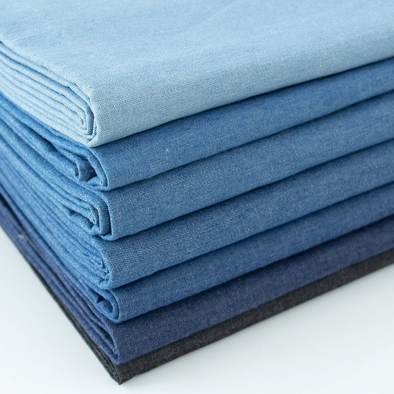 Picture of 10 oz cotton 10 yarn washed twill denim shirt jeans youth cloth clothing bag fabric
