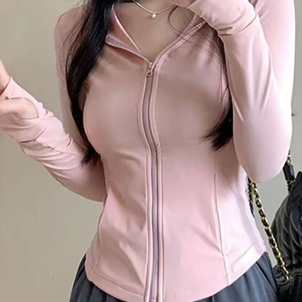 Ice Silk Sun-Drying Women's Summer 2025 New Thin Slim Outdoor Uv Short Hooded Jacket Sports Sun Protection Clothing