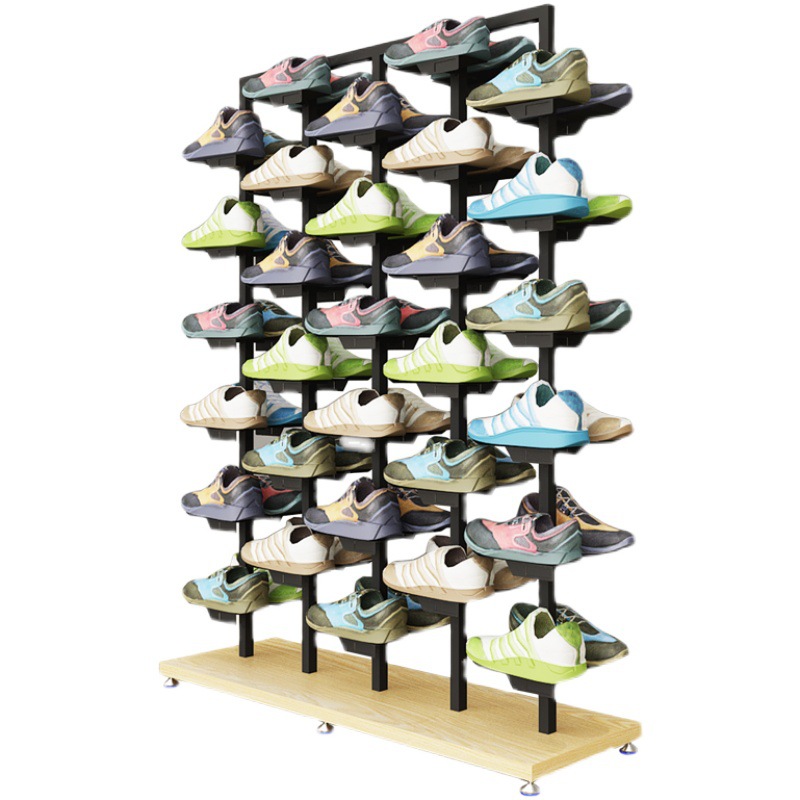 Picture of Five-Pole Medium Size Rack Shoes Rack Clothing Store Display Rack Nakajima Clothing Display Rack Shoes Store Shoes Display Rack Shoes
