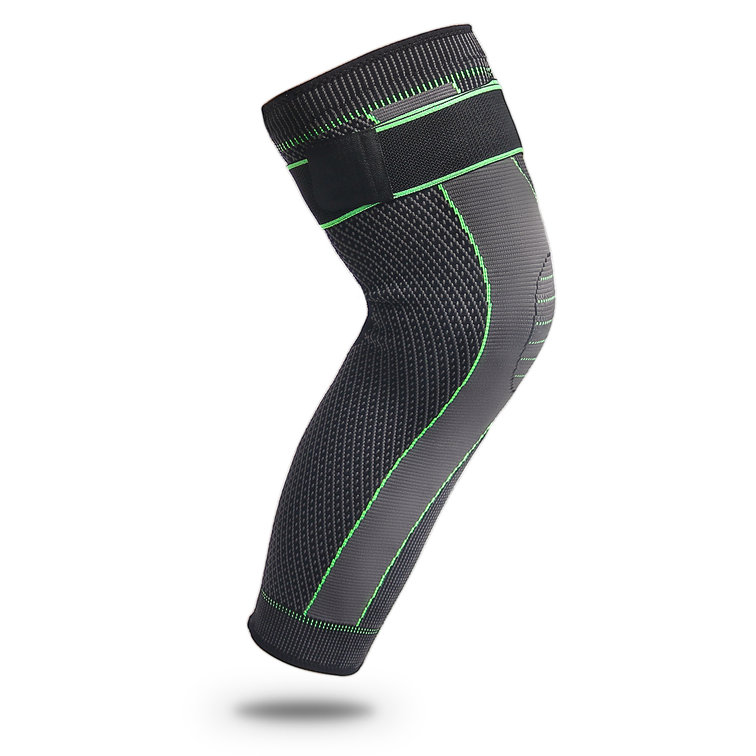Picture of Knitted Strap Pressurizing Sports Lighting Knee Pads for Men and Women Autumn and Winter Large Calf Protection Basketball Football Warm Knee Pads