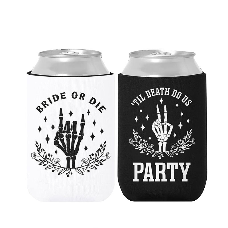 Amazon cross-border temu hot sale Bride or Die black and white short cup set bridal wedding