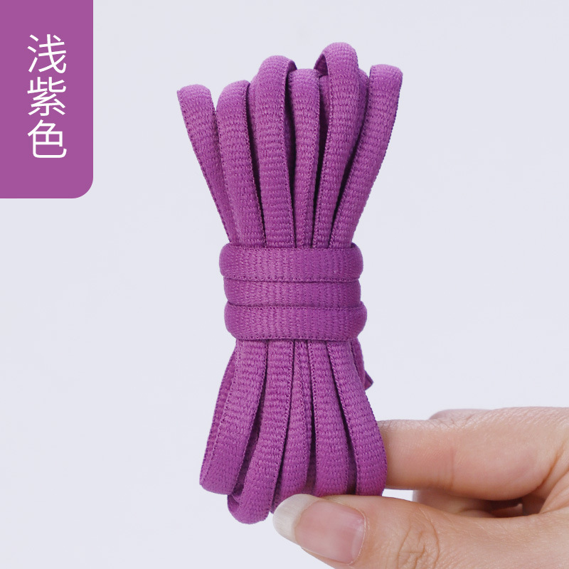Picture of Wild elephant wholesale semicircle shoelace basketball shoes sneaker casual shoes shoelace black and white blue color oval shoelace rope