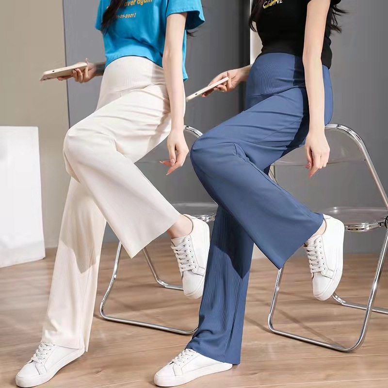 Picture of Pregnant Women's Pants Summer Thin Wide-leg Pants Leggings Cold Autumn Pants Elastic Spring and Autumn Thick Pregnant